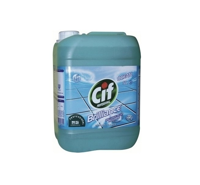 CIF PROFESSIONAL BRILLIANCE OCEAN 5L preparat do mycia podłóg oraz wszystkich powierzchni zmywalnych CIF PROFESSIONAL BRILLIANCE OCEAN 5L preparat do mycia podłóg oraz wszystkich powierzchni zmywalnych