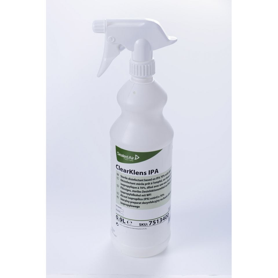 ClearKlens IPA 0,9l sterylny preparat dezynfekcyjny na bazie 70% alkoholu izopropylowego ClearKlens IPA 0,9l sterylny preparat dezynfekcyjny na bazie 70% alkoholu izopropylowego