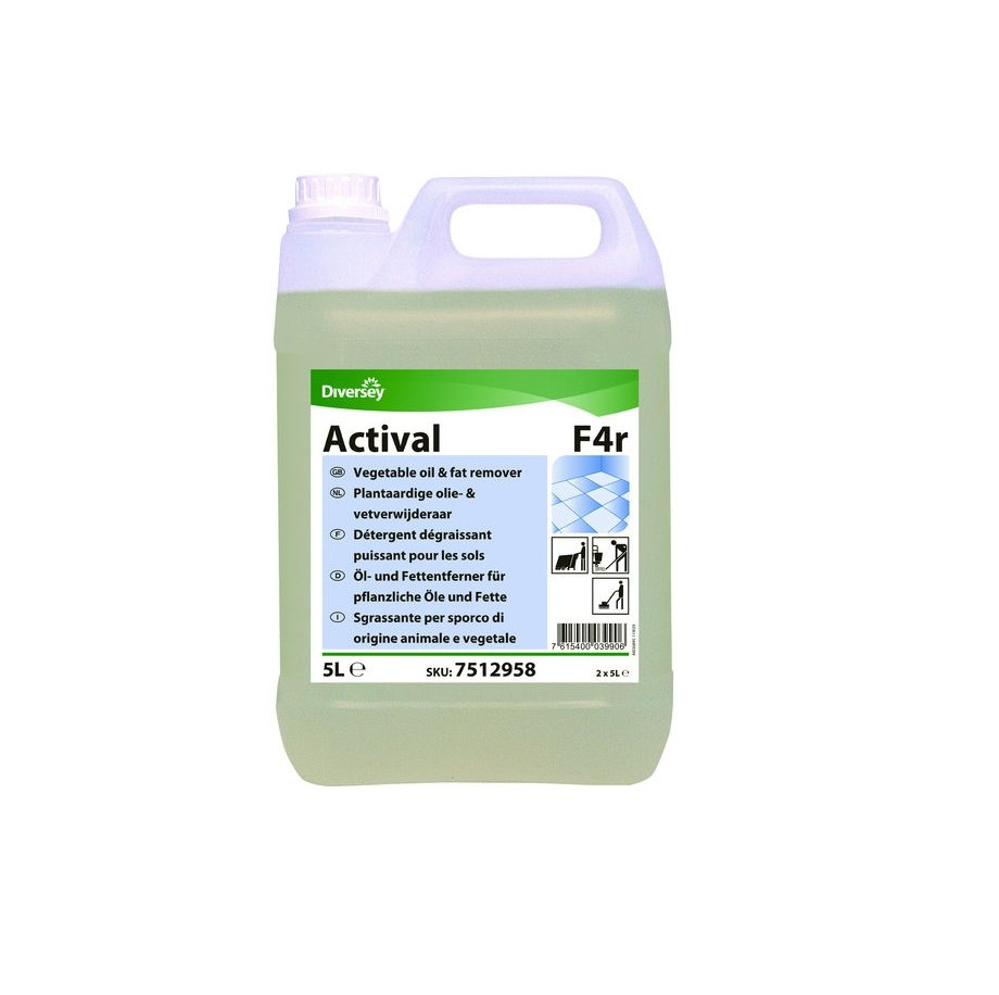 DI ACTIVAL F4r 5L płyn do doczyszczania i odtłuszczania podłóg w kuchni itp DI ACTIVAL F4r 5L płyn do doczyszczania i odtłuszczania podłóg w kuchni itp