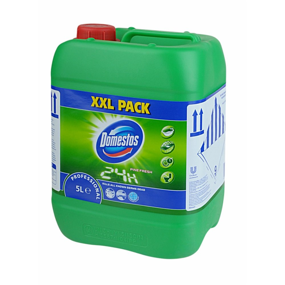 DOMESTOS PROFESSIONAL PINE FRESH 5L dezynfekująco-czyszcząco-wybielający DOMESTOS PROFESSIONAL PINE FRESH 5L dezynfekująco-czyszcząco-wybielający