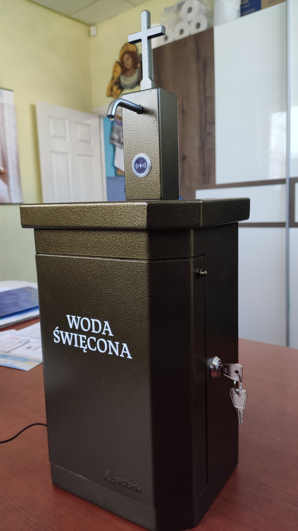 Dozownik Wody Święconej Kropielnica Bezdotykowa Dozownik Wody Święconej Kropielnica Bezdotykowa