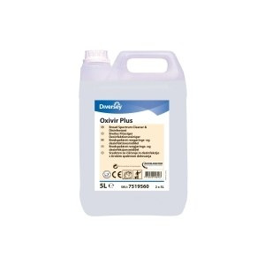 OXIVIR PLUS CE 5L myje i dezynfekuje aktywnym tlenem, bezalkoholowy OXIVIR PLUS CE 5L myje i dezynfekuje aktywnym tlenem, bezalkoholowy
