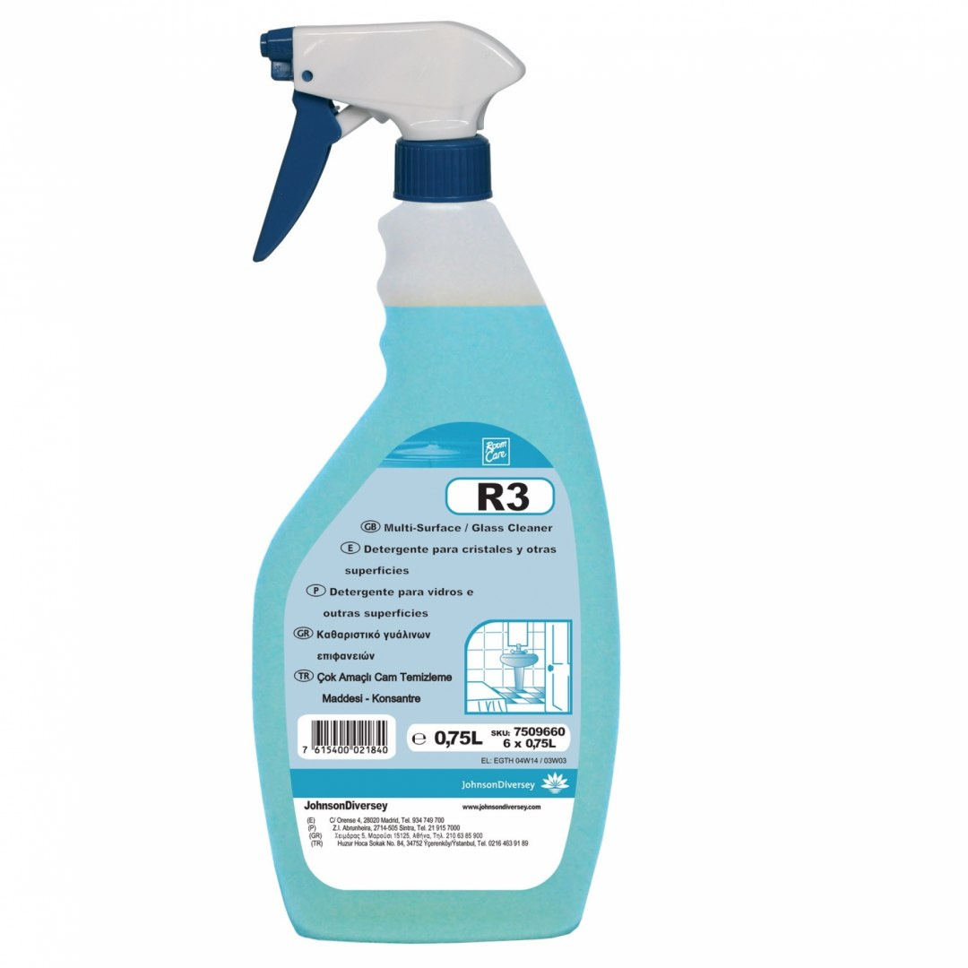 ROOM CARE R3 750ML uniwersalny preparat do mycia różnych powierzchni i szkła ROOM CARE R3 750ML uniwersalny preparat do mycia różnych powierzchni i szkła