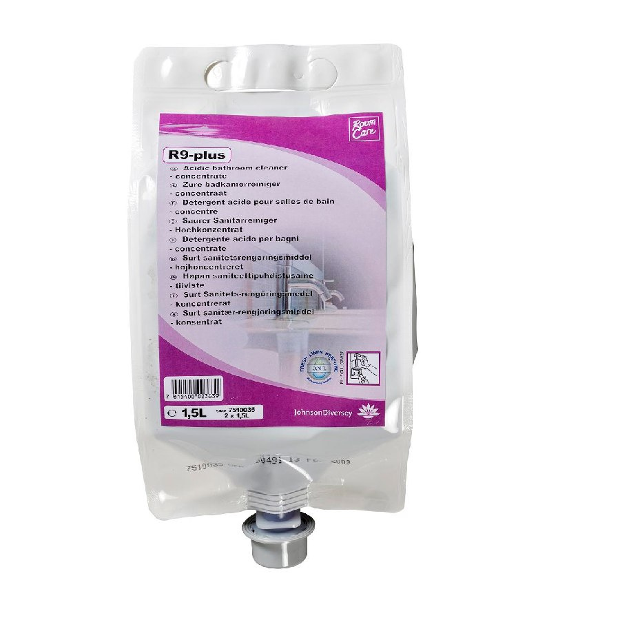 ROOM CARE R9 PLUS 1,5L kwasowy preparat do czyszczenia łazienek-koncentrat ROOM CARE R9 PLUS 1,5L kwasowy preparat do czyszczenia łazienek-koncentrat