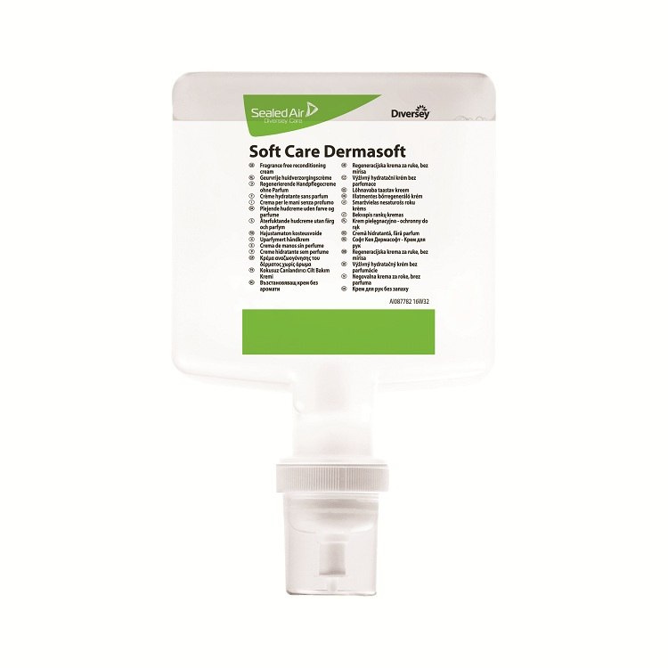 SOFT CARE DERMASOFT 1,3L krem pielęgnacyjno-ochronny do rąk do dozownika Intelli Care regeneracja po myciu i dezynfekcji SOFT CARE DERMASOFT 1,3L krem pielęgnacyjno-ochronny do rąk do dozownika Intelli Care regeneracja po myciu i dezynfekcji