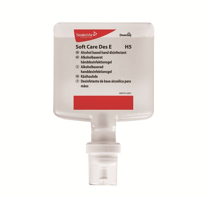 SOFT CARE DES E H5 1,3L Preparat w żelu do dezynfekcji rąk na bazie alkoholu do dozownika Intelli Care SOFT CARE DES E H5 1,3L Preparat w żelu do dezynfekcji rąk na bazie alkoholu do dozownika Intelli Care
