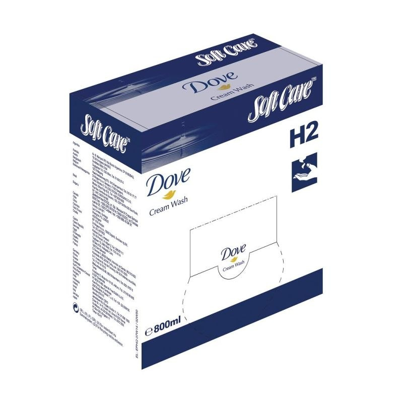 SOFT CARE DOVE H2 800ML kremowe mydło do rąk SOFT CARE DOVE H2 800ML kremowe mydło do rąk