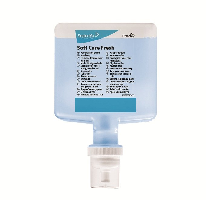 SOFT CARE FRESH H1 1,3L lekko perfumowane mydło w płynie do dozownika Intelli Care SOFT CARE FRESH H1 1,3L lekko perfumowane mydło w płynie do dozownika Intelli Care
