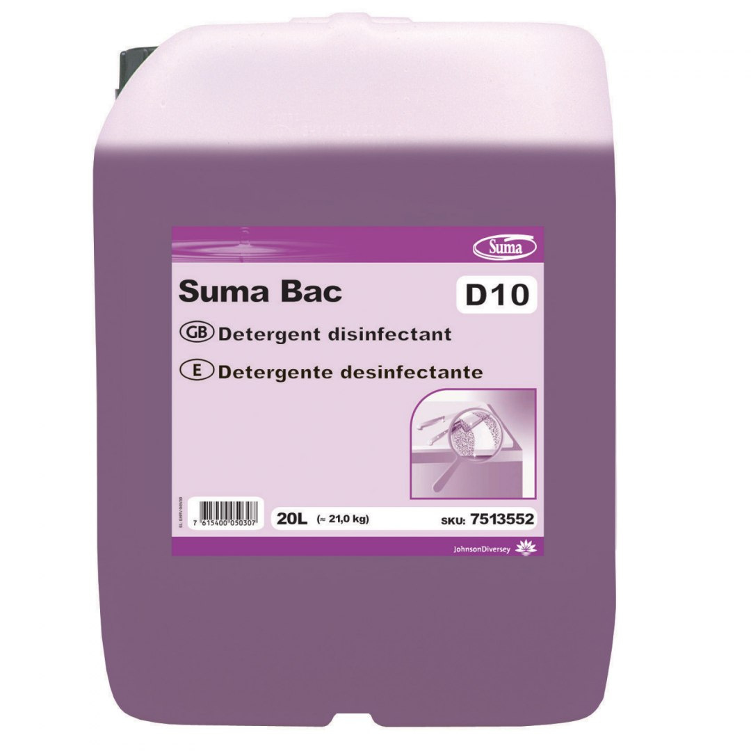 SUMA BAC D10 20L preparat myjąco-dezynfekcyjny SUMA BAC D10 20L preparat myjąco-dezynfekcyjny