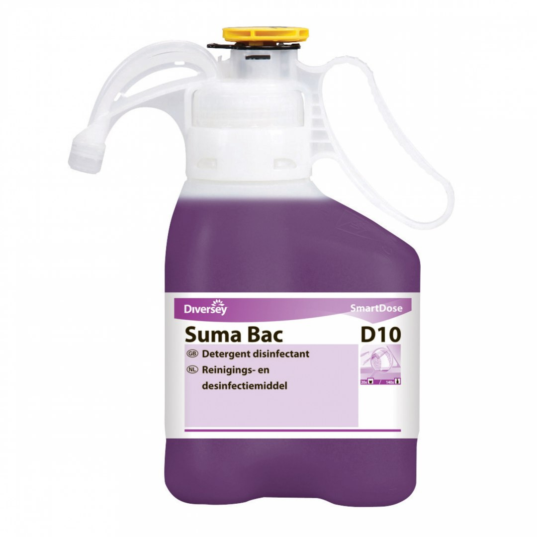 SUMA BAC D10 SMARTDOSE 1,4L skoncentrowany preparat myjąco dezynfekcyjny, z wbudowanym systemem dozującym - SmartDose SUMA BAC D10 SMARTDOSE 1,4L skoncentrowany preparat myjąco dezynfekcyjny, z wbudowanym systemem dozującym - SmartDose
