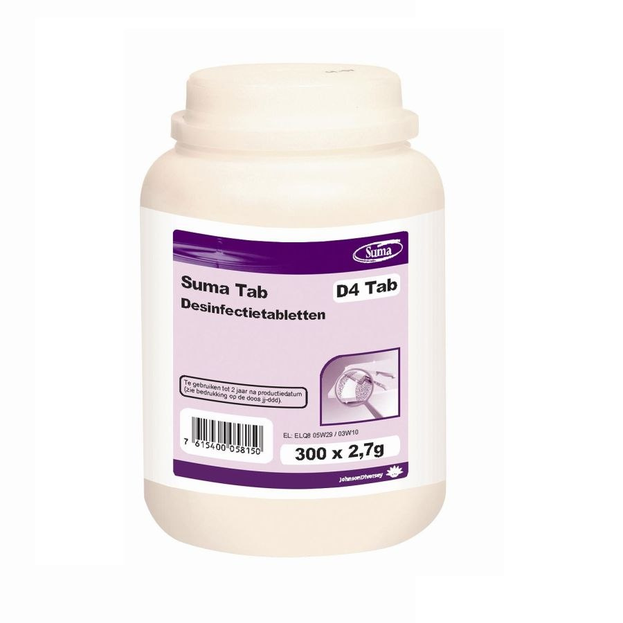 SUMA D4 TAB 300 SZT. tabletki dezynfekcyjne na bazie aktywnego chloru SUMA D4 TAB 300 SZT. tabletki dezynfekcyjne na bazie aktywnego chloru