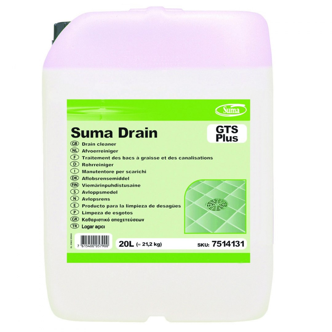 SUMA DRAIN GTS PLUS 20L preparat do udrożniania kanalizacji SUMA DRAIN GTS PLUS 20L preparat do udrożniania kanalizacji