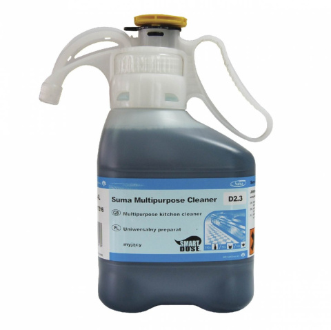 SUMA MULTIPURPOSE CLEANER D2.3 SMARTDOSE 1,4L uniwersalny preparat myjący, z wbudowanym systemem dozującym - SmartDose SUMA MULTIPURPOSE CLEANER D2.3 SMARTDOSE 1,4L uniwersalny preparat myjący, z wbudowanym systemem dozującym - SmartDose