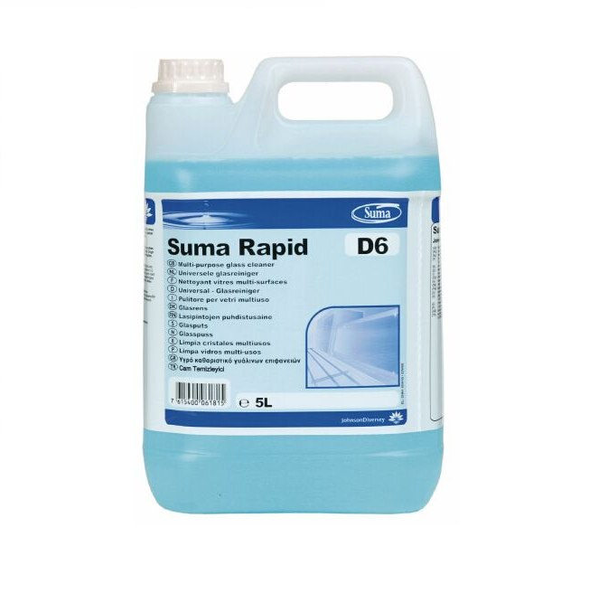 SUMA RAPID D6 5L bardzo dobry płyn do mycia okien i powierzchni szklanych SUMA RAPID D6 5L bardzo dobry płyn do mycia okien i powierzchni szklanych