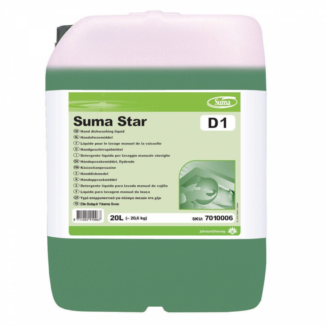 SUMA STAR D1 20L preparat do ręcznego mycia naczyń SUMA STAR D1 20L preparat do ręcznego mycia naczyń