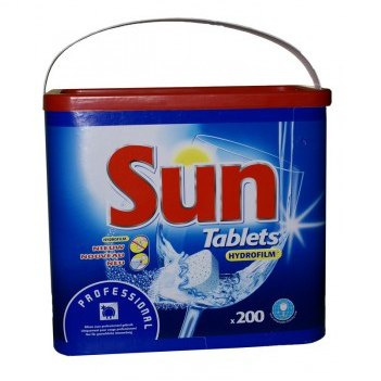 SUN PROFESSIONAL TABLETS 200 SZT. tabletki do maszynowego mycia naczyń SUN PROFESSIONAL TABLETS 200 SZT. tabletki do maszynowego mycia naczyń