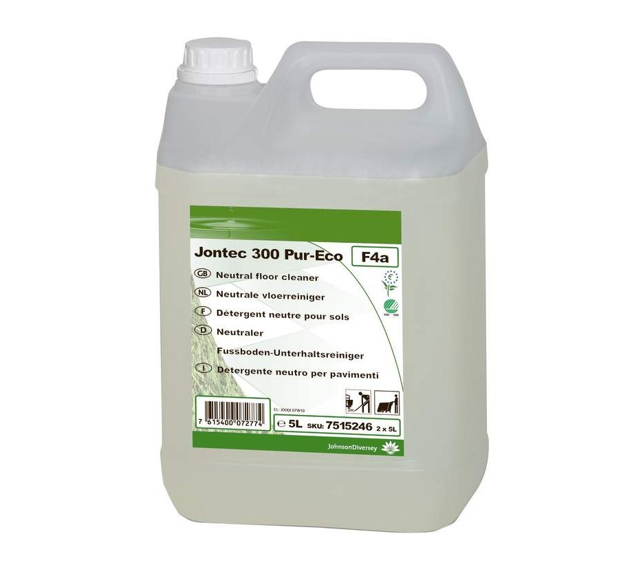 TASKI JONTEC 300 PUR-ECO F4a 5L 2 SZT. neutralny preparat do codziennego mycia podłóg TASKI JONTEC 300 PUR-ECO F4a 5L 2 SZT. neutralny preparat do codziennego mycia podłóg