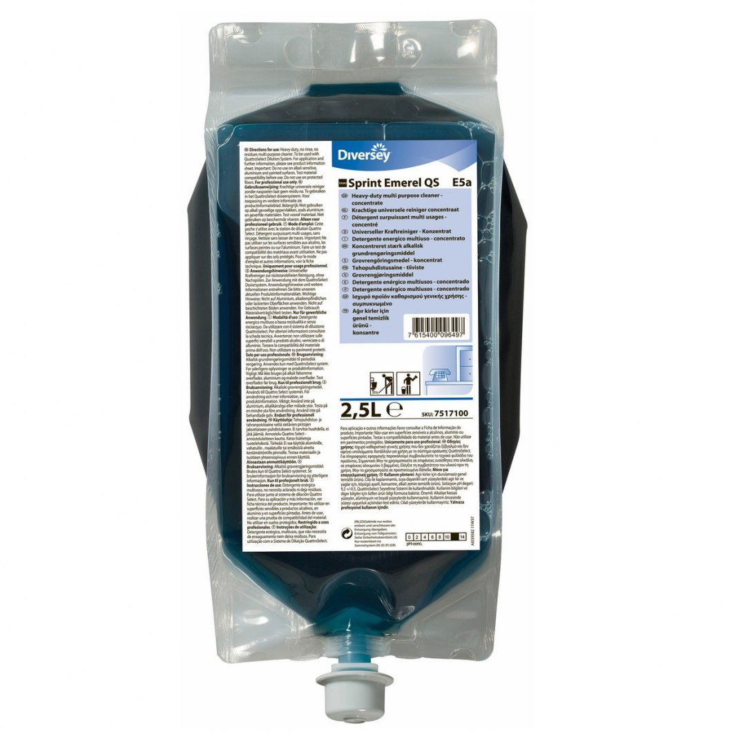 TASKI SPRINT EMEREL QS E5a 2,5L preparat ogólnego stosowania do powierzchni odpornych na alkalia TASKI SPRINT EMEREL QS E5a 2,5L preparat ogólnego stosowania do powierzchni odpornych na alkalia