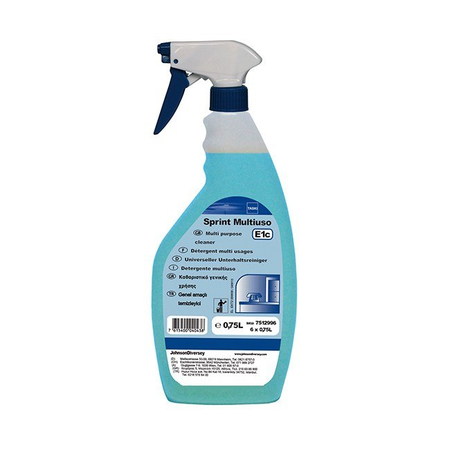 TASKI SPRINT MULTIUSO 750ML uniwersalny preparat do mycia szkła i innych powierzchni TASKI SPRINT MULTIUSO 750ML uniwersalny preparat do mycia szkła i innych powierzchni