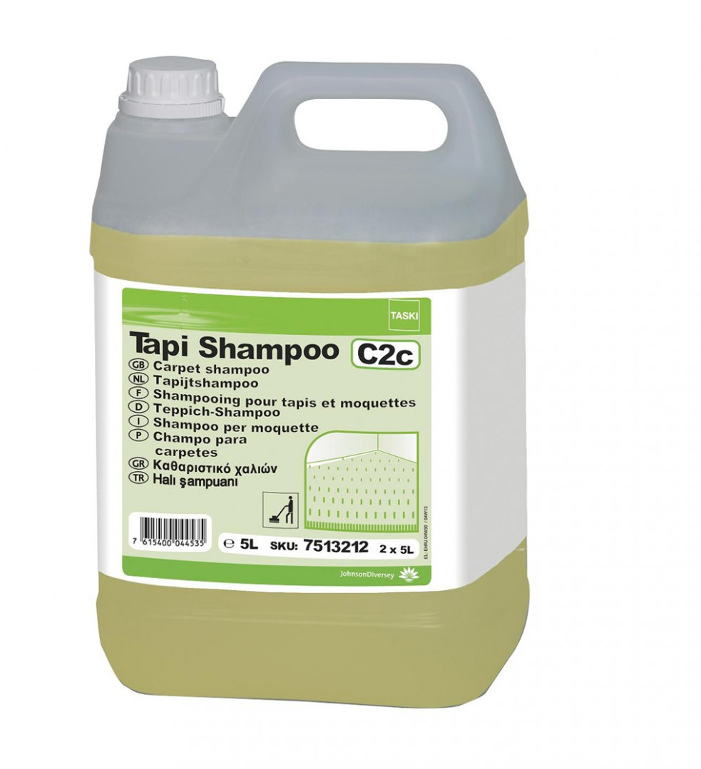 TASKI TAPI SHAMPOO 5L płyn do pianowego czyszczenia wykładzin podłogowych i dywanów TASKI TAPI SHAMPOO 5L płyn do pianowego czyszczenia wykładzin podłogowych i dywanów