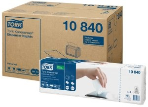 Tork 10840 Xpressnap® biała serwetka dyspenserowa Tork 10840 Xpressnap® biała serwetka dyspenserowa