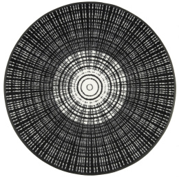 Wycieraczka okrągła czarna średnica 145 cm