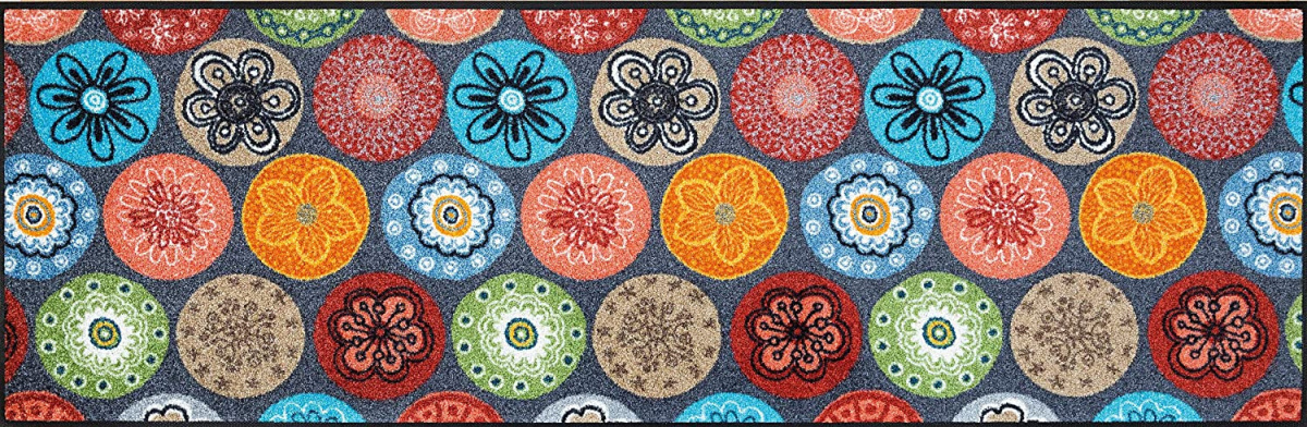 mata, wycieraczka kolorowa kółka kwiatki 40x60 mata, wycieraczka kolorowa kółka kwiatki 40x60